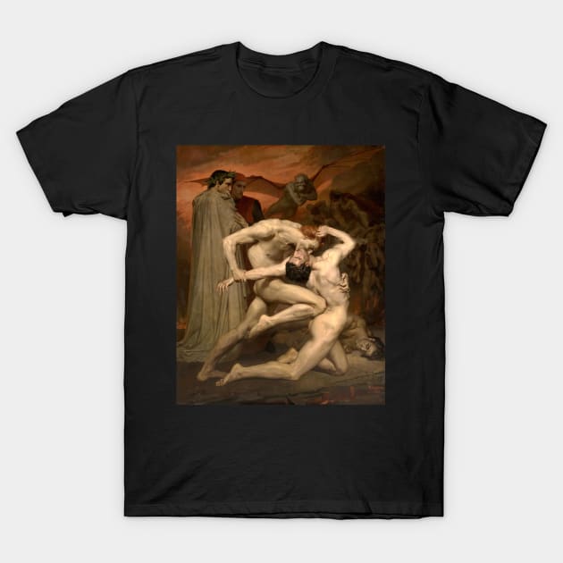 Dante and Virgil in Hell T-Shirt by skullgangsta